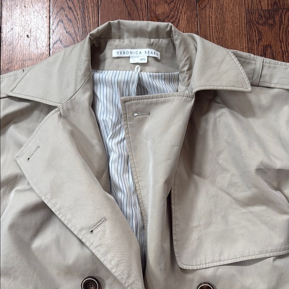 Veronica Beard Tan shirt sleeve Dickey Jacket 2